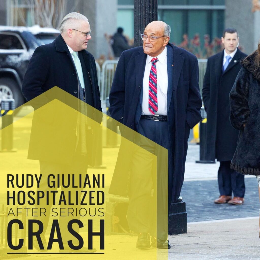 Rudy Giuliani Hospitalized After Serious Crash 